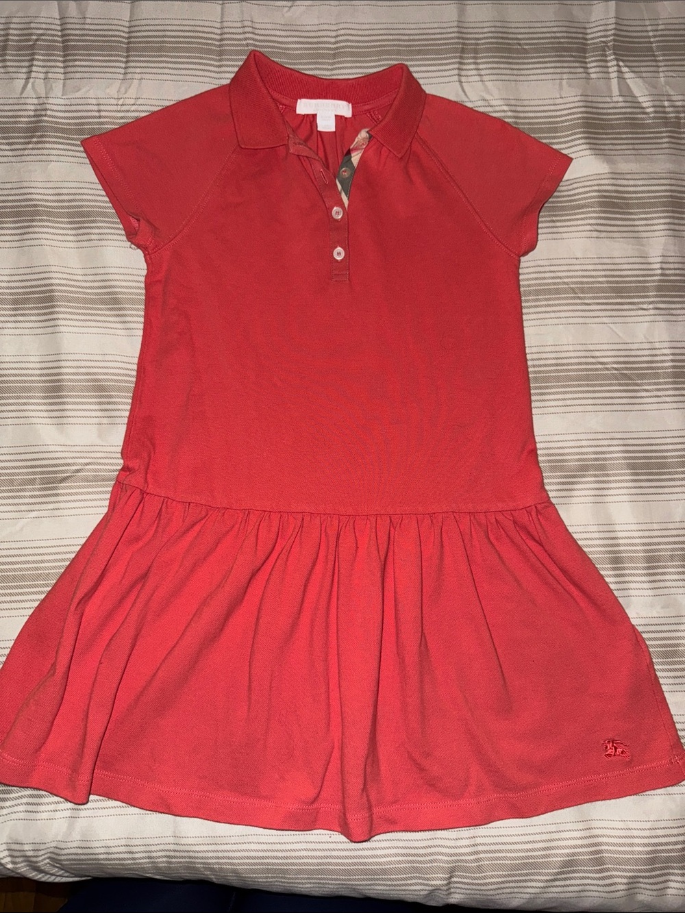 Burberry Coral Polo Dress for Girls